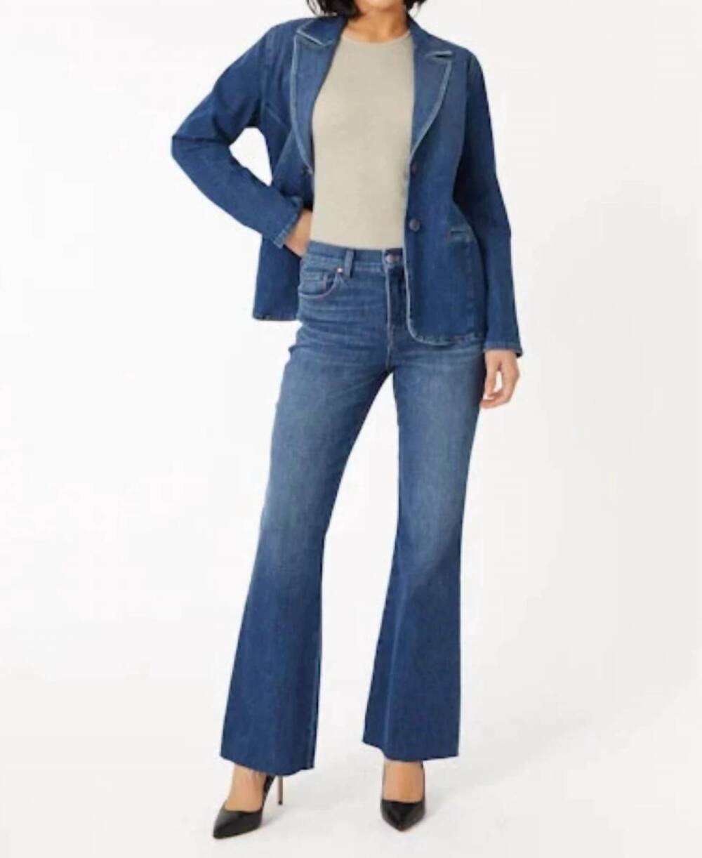 NEW LEVEL99 claudia flare jeans in blue